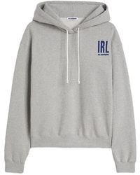 Jil Sander - Logo-Print Jersey Hoodie - Lyst