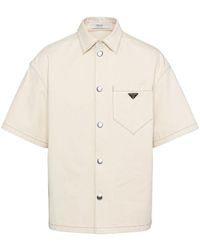 Prada - Oversized Denim Shirt - Lyst