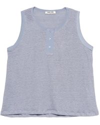 Max & Moi - Button-Embellishment Sleeveless Top - Lyst