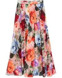 Alice + Olivia - Zijden En Nylon Rok - Lyst