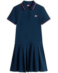 Tommy Hilfiger - Robe-Polo Courte Plissée - Lyst