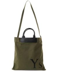Y's Yohji Yamamoto - Logo-Print Canvas Tote Bag - Lyst