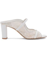 Malone Souliers - Lace Norah Heeled Sandals 70 - Lyst