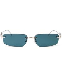 Cartier - Studded Rectangle-Frame Sunglasses - Lyst