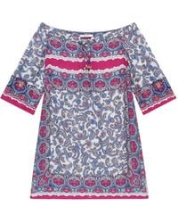 Maliparmi - Sunset Paisley-Print Mini Dress - Lyst