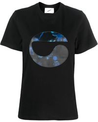 Coperni - Flower-Print Logo T-Shirt - Lyst