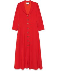 Nissa - Crepe Midi Dress - Lyst