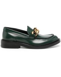 Versace Loafer mit Kettendetail - Grün