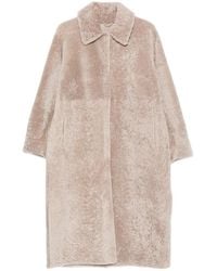 Manzoni 24 - Shearling-Finish Collared Coat - Lyst