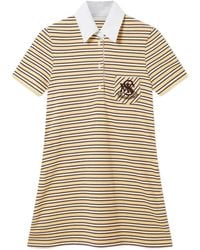 Stella McCartney - Striped Logo-Patch Dress - Lyst