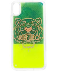 KENZO IPhone XS Max-Hülle mit Tiger - Grün