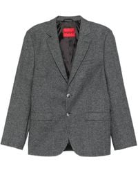 HUGO - Single-Breasted Blazer - Lyst