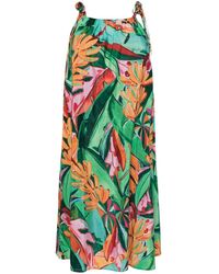 FARM Rio - Banana Foliage-print Midi Dress - Lyst