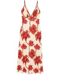 Johanna Ortiz - Sendero De Astromelias Midi Dress - Lyst