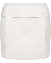 Alberta Ferretti - Mini-Rok Van Stretch-Katoen - Lyst