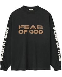 Fear Of God - Long-Sleeves Logo-Print T-Shirt - Lyst