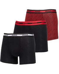 HUGO - Boxershorts Mit Logo-Bund (3Er-Set) - Lyst