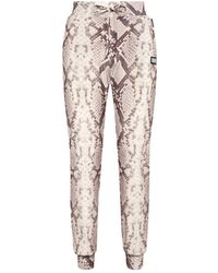 Philipp Plein - Kordelzug-Hose Mit Python-Print - Lyst