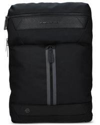 Piquadro - Leather-Trimmed Panelled Backpack - Lyst