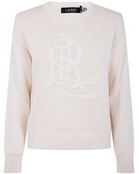 Ralph Lauren - Logo-Embroidered Cotton Sweater - Lyst
