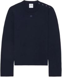 Courreges - Shoulder Snaps Sweater - Lyst