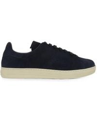 Tom Ford - Perforated-Detail Lace-Up Sneakers - Lyst