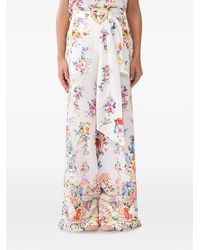CAMILLA - Pantalon Palazzo À Taille Ceinturée - Lyst