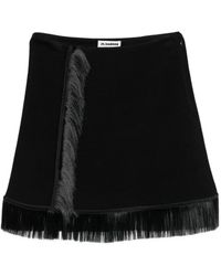 Jil Sander - Mini-Rok Met Franje - Lyst