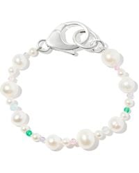Hatton Labs - Pebbles Pearl And Bead Bracelet - Lyst