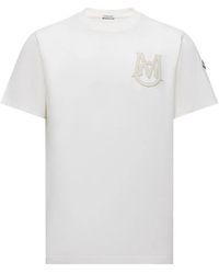 Moncler - Logo-Patch Crew-Neck T-Shirt - Lyst