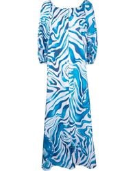 Alberta Ferretti - Swirl Print Dress - Lyst