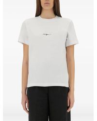 MSGM - T-Shirt À Logo Imprimé - Lyst