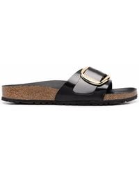 Birkenstock - Madrid Big Buckle High Shine Leather Mules , Patent - Lyst