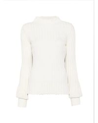 Liviana Conti - Ribbed-Knit Mock-Neck Sweater - Lyst