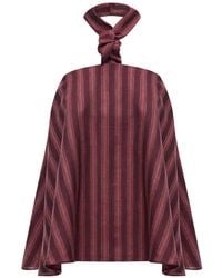 12 STOREEZ - Sorbet Striped Halterneck Top - Lyst