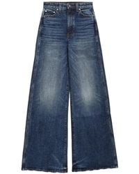 KHAITE - Wide-Leg Whiskered Jeans - Lyst