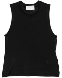 Ami Paris - Logo-Embroidery Tank Top - Lyst