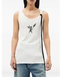Ann Demeulemeester - Angel-Print Rib-Knit Vest - Lyst