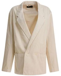 Lemaire - Double-Breasted Blazer - Lyst