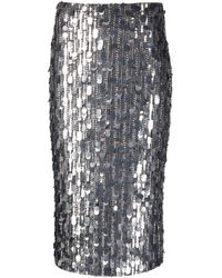 P.A.R.O.S.H. - Sequin-embellished Pencil Skirt - Lyst