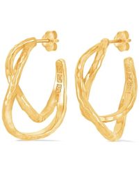 Dower & Hall - Entwined Chunky Twist Infinity Hoop Earrings - Lyst