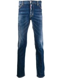 DSquared² - Jeans Slim Con Effetto Schiarito - Lyst