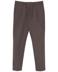 Herno - Pleated Drawstring Trousers - Lyst