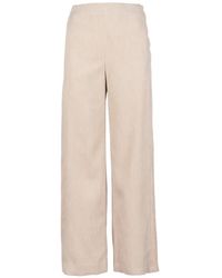 Via Masini 80 - Corduroy-Effect Straight-Leg Trousers - Lyst