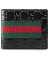 Gucci Signature Web Wallet - Black