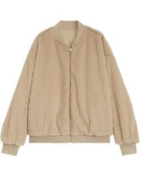 BOSS - Chaqueta Bómber Reversible De Satén Y Pelo Artificial - Lyst