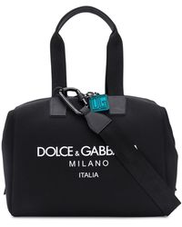 Dolce & Gabbana Reisetasche mit Logo-Print - Schwarz