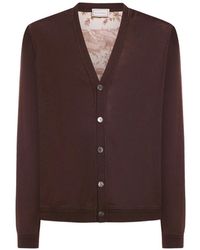Pierre Louis Mascia - V-Neck Print Cardigan - Lyst