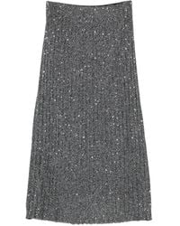 Missoni - Midi Sequin-Embellished Pleated Skirt - Lyst