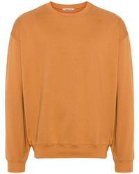 AURALEE - Crew-neck Cotton Sweatshirt - Lyst